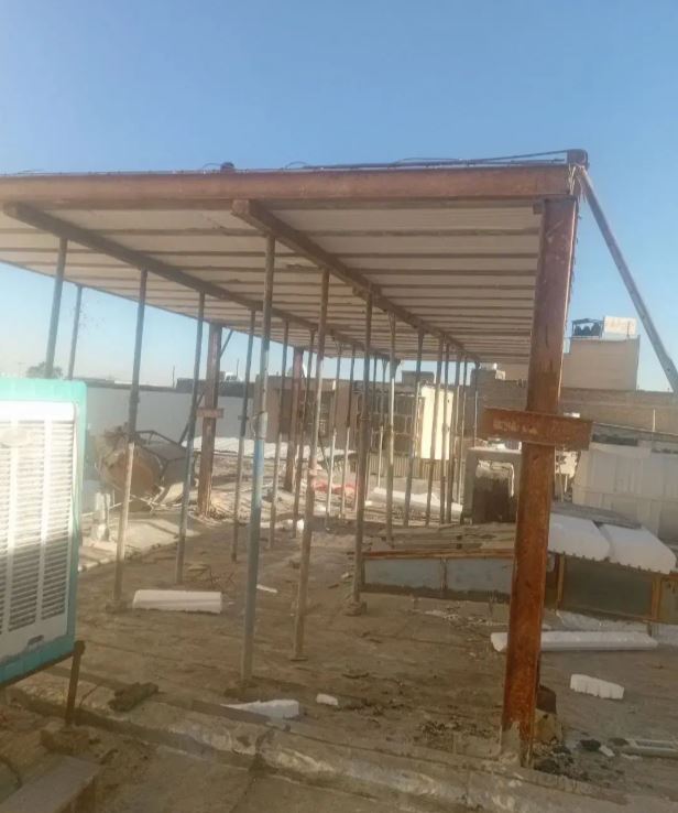 جدید سازه های فلزی وساخت طبقه دوم (فقط شیراز ) در خیابان عدالت شمالی شیراز -سقف